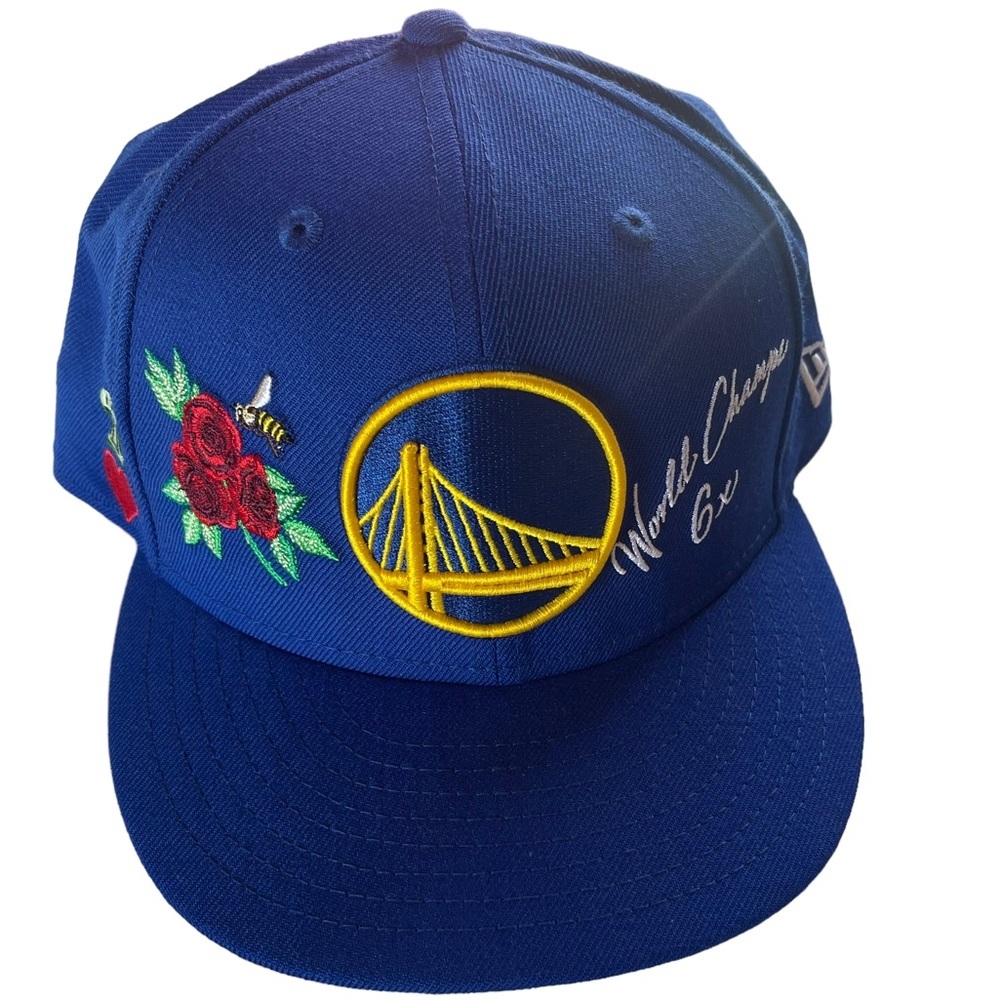 GOLDEN STATE WARRIORS 100% WOOL ICON 2.0 59FIFTY FITTED WORKD CHAMPS NBA NEW ERA